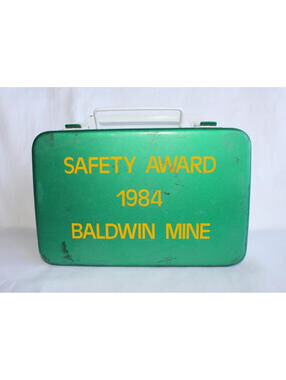 Vintage North 1984 Baldwin Mine Safety Award First Aid Kit